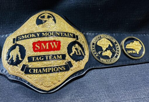 Smoky Mountain Wrestling Belt SIDE VIEW