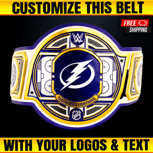 Custom Tampa Bay Lightning WWE Legacy Title Belt