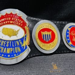 Pro Wrestling Belt with Dual-Layer Zinc Plates