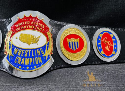 Pro Wrestling Belt with Dual-Layer Zinc Plates