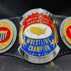 Historic United States Heavyweight Wrestling Belt celebrating wrestling legends