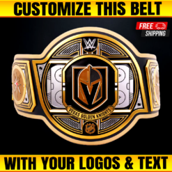 Vegas Golden Knights WWE Legacy Title Belt, Custom NHL Championship Belts