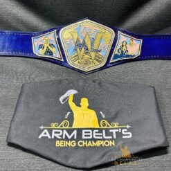 World Wrestling Championship belt designed for weddings, combining the elegance of a wrestling belt with personalized wedding touches.