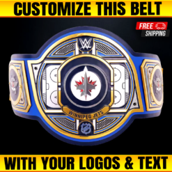 Winnipeg Jets WWE Legacy Title Belt, Custom NHL Championship Belts