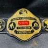 A close-up of the Smoky Mountain Wrestling Belt