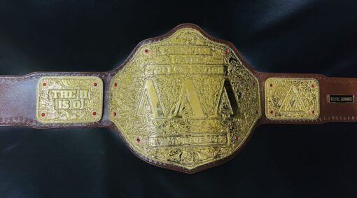 Customizable championship belt for corporate awards, perfect for employee recognition or brand milestones.