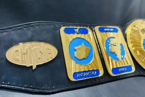 Left Side plates of Intercontitnental Oval Championship Belt