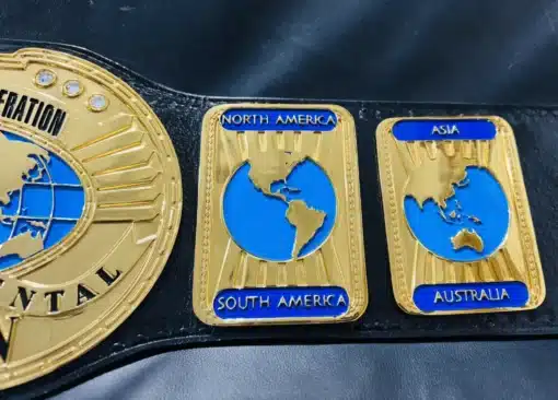 WWF Oval Intercontinental belt side plates