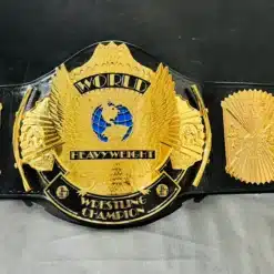 Own a piece of wrestling history with the 24K gold-plated WWF Winged Eagle Belt replica. High-quality, CNC HD engraved plates on genuine leather.