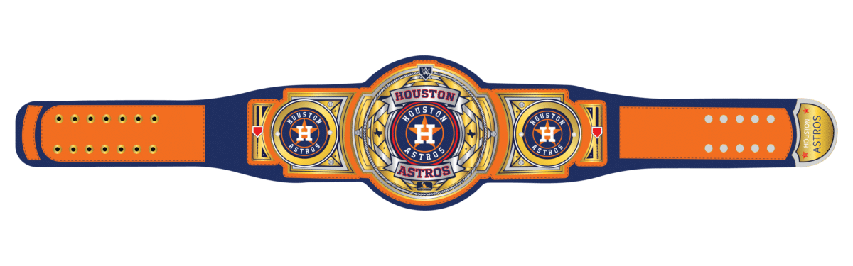 Custom Houston Astros WWE Legacy Title Belt Design