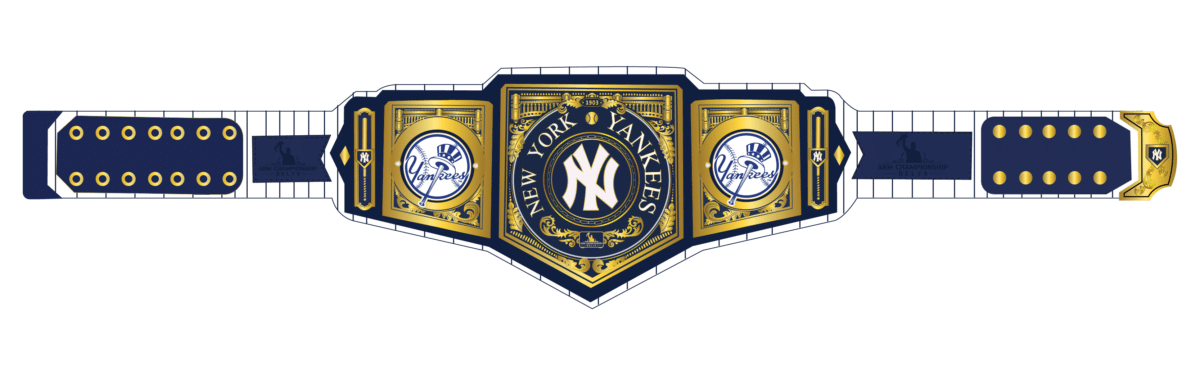 Custom New York Yankees WWE Legacy Title Belt Design