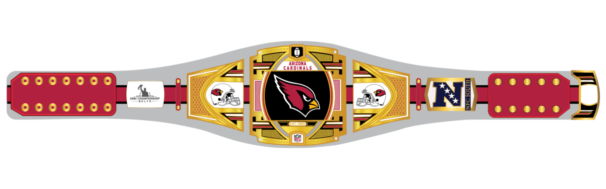 Custom Arizona Cardinals WWE Legacy Title Belt Design