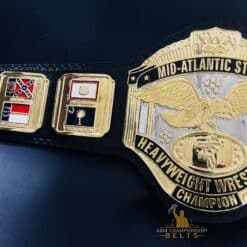 Official NWA replica belt that represents the legacy of Mid-Atlantic heavyweight wrestling.