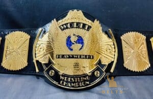 WWF Winged Eagle Belt 24K Gold HD Engraved