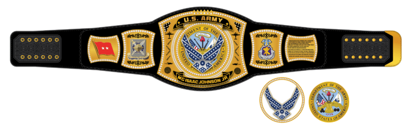 US Army Championship belt Design