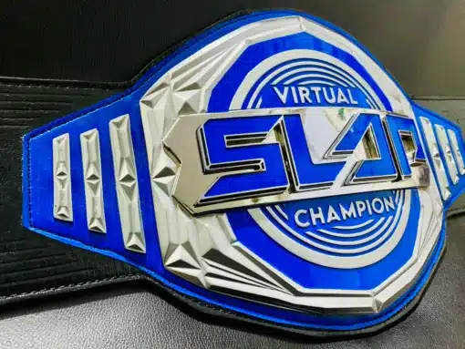 The Power Slap Championship Belt used as a trophy to celebrate championship victories.