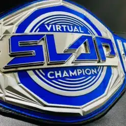 The Power Slap Championship Belt featuring customizable logos, text, and colors