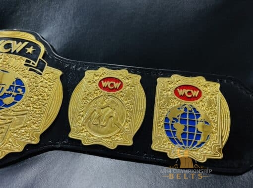 WCW Tag Team Championship Belt with Side plates