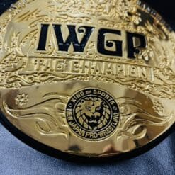 Customizable IWGP Tag Team Championship Belt with free artwork design.