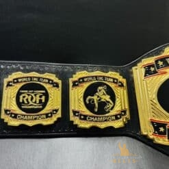 High-quality ROH Tag Team replica belt with deeply etched plates and premium leather strap