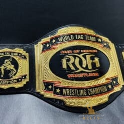 ROH Tag Team Belt with durable 4mm thick plates and championship engraving