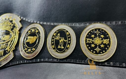 The Southern Heavyweight Championship Belt featuring the official event logo, emphasizing its connection to classic wrestling history.