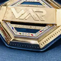 High-definition engraved details on a custom UFC replica belt.