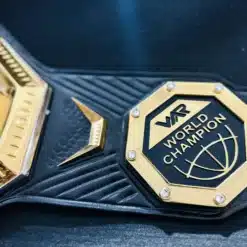 Custom gold-plated UFC championship belt Side plate