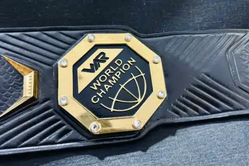 Side angle view of UFC Championship Belt