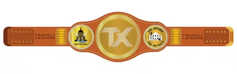 Customizable wrestling championship belt with gold plating and intricate design