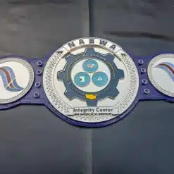 A stylish sales award championship belt with customizable features for honoring top performers.