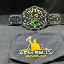 Fully custom corporate championship belt designed to celebrate team achievements.