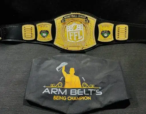 Spinner center plate with FFL logo on the Fantasy Football Title Belt.