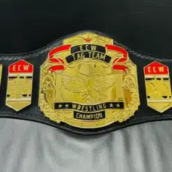 Front view of the ECW Tag Team Championship Belt replica