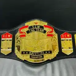 ECW Championship Belt featuring a customizable nameplate for personalization.