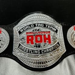 ROH Pure Championship Belt replica with shiny gold and chrome-plated details.