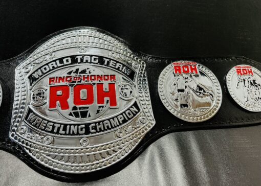 Vintage Ring of Honor World Championship Belt replica perfect for collectors.