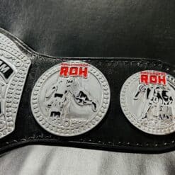 Premium replica of the ROH Championship Belt with high-definition engraved plates.