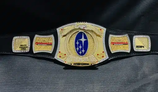 Custom John Cena Spinner Championship Belt featuring Swarovski gems and a spinner center plate.