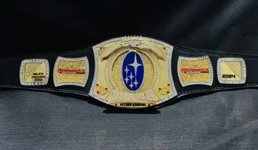 Custom John Cena Spinner Championship Belt featuring Swarovski gems and a spinner center plate.