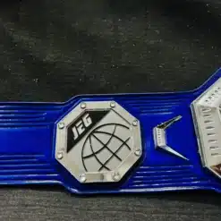 Custom BMF championship belt with personalized logos and text, perfect for UFC fans and events.