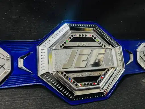 A customizable MMA championship belt, ideal for martial arts tournaments and professional events.