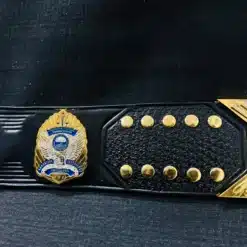 Customizable octagon champion belt with premium materials and bold design options for MMA fans.