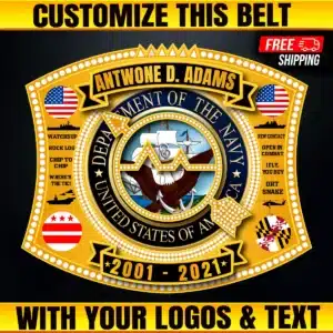 Custom Military Retirement Belt