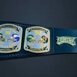 Fully customizable Fantasy Football Championship Belt inspired by the Philadelphia Eagles' Super Bowl LII victory.