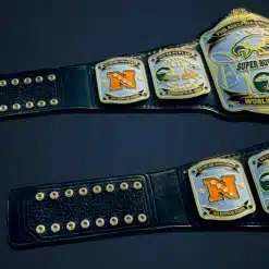 Personalized Football Championship Belt with Philadelphia Eagles design and premium leather strap.