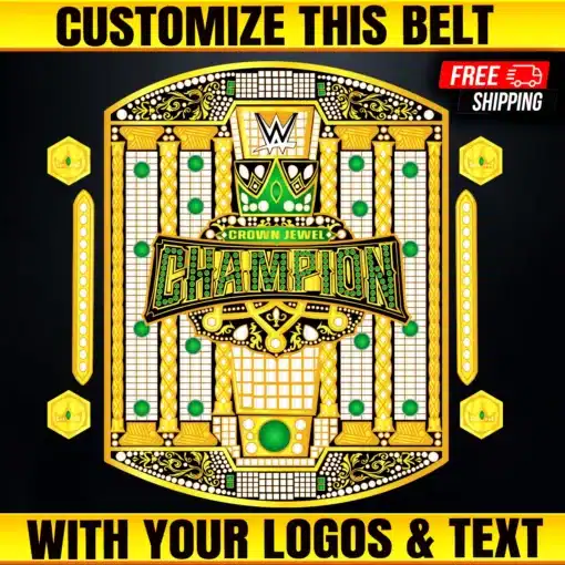 Crown Jewel Championship Belt – Customizable Replica Wrestling belt