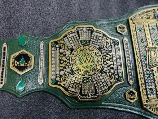 Crown Jewel Wrestling Belt replica with customizable options