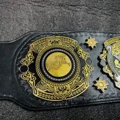 High-definition engraving and intricate details on the Triple Crown Wrestling Championship Belt