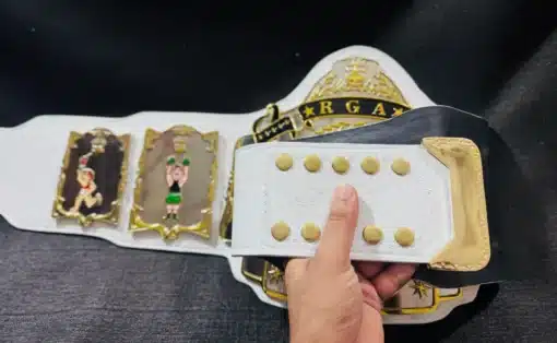 Gaming Championship belt with real leather strap